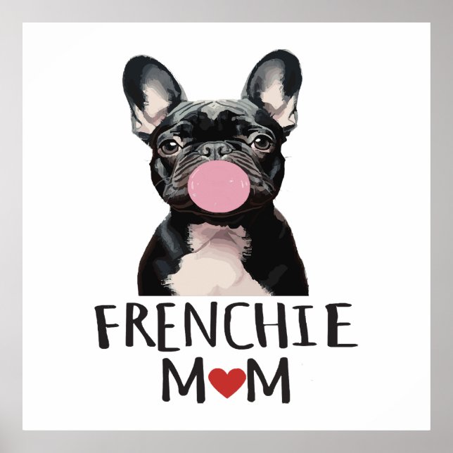 Póster Bulldog francés adorable (Frente)
