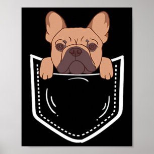 Póster Bulldog francés francés para los amantes del perro