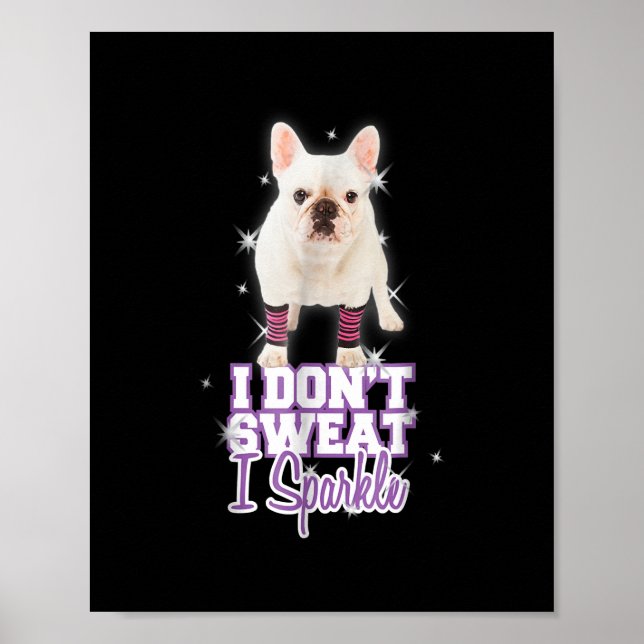 Póster Bulldog Francés Parcial Para Perro Amante Mamá Per (Frente)