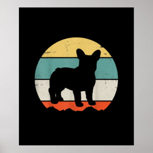 Póster bulldog francés   regalo chicas niños bulldog fran