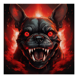 Póster Bulldog Francés Salió Mal