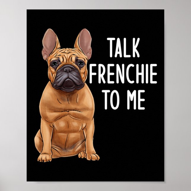 Póster Bulldog habla franchute a mí  (Frente)