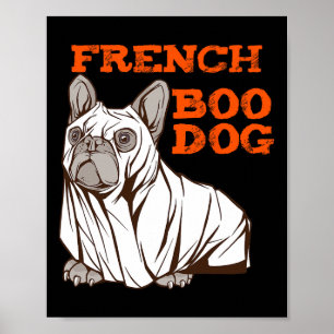 Póster Bulldog Halloween Diversión Halloween Disstume Boo