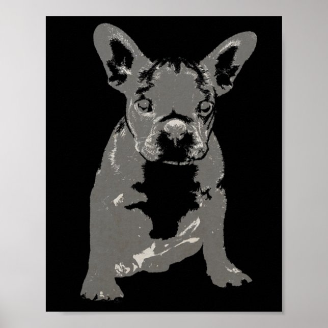 Póster Bulldog Ilustracion de época (Frente)