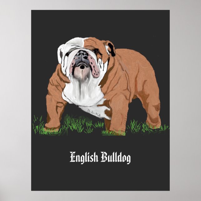 Póster Bulldog inglés (Frente)