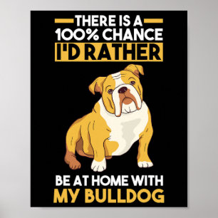 Póster Bulldog inglés