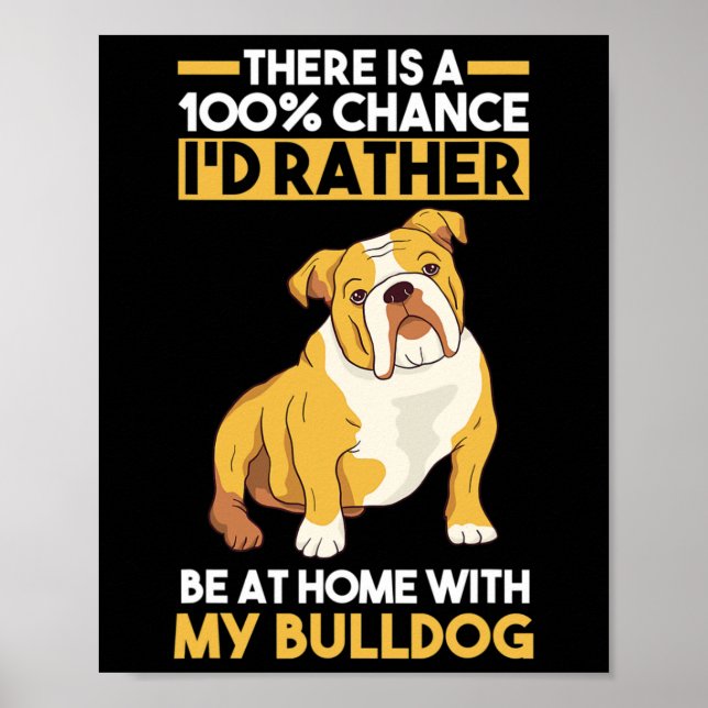 Póster Bulldog inglés (Frente)