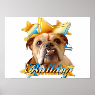 Póster Bulldog inglés
