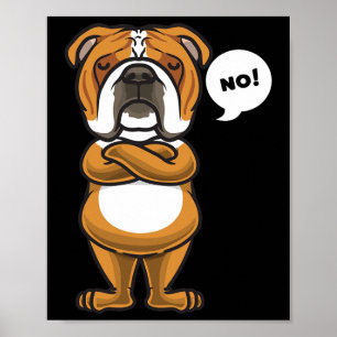 Póster Bulldog Inglés Perro 