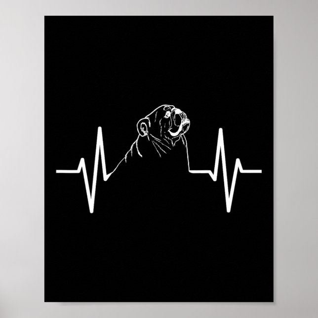 Póster Bulldog latido (Frente)