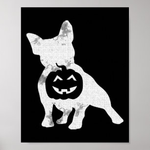 Póster Bulldog Lazy Halloween Disstume Cute Frenchie Cala