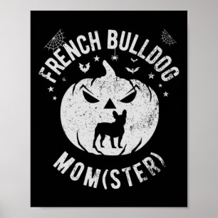 Póster Bulldog Momster - Halloween