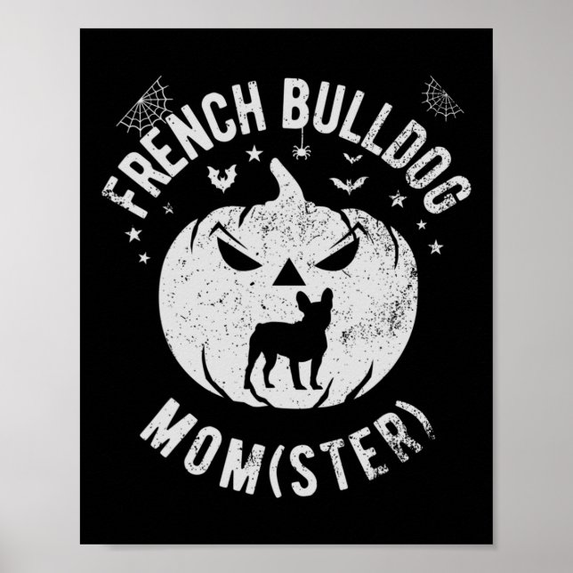 Póster Bulldog Momster - Halloween (Frente)