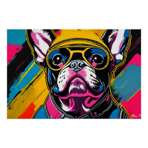 Póster Bulldog UNFRANCÉS SALVAJE