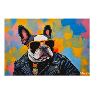 Póster Bulldog UNFRANCÉS SALVAJE 4