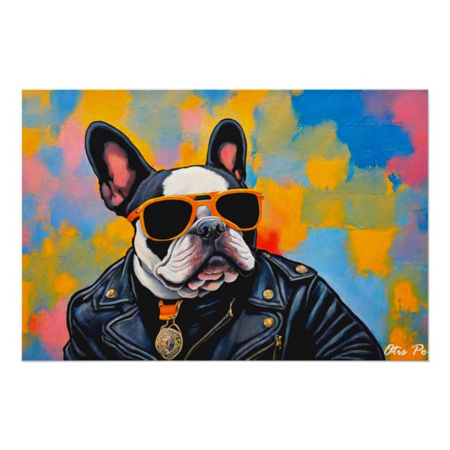 Póster Bulldog UNFRANCÉS SALVAJE 4 (Anverso)