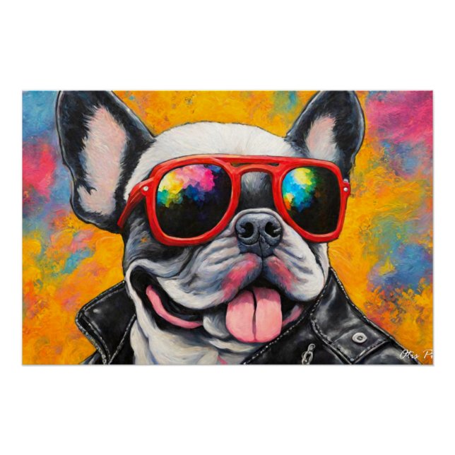 Póster Bulldog UNFRANCÉS SALVAJE 7 (Anverso)