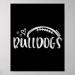 Póster Bulldoges de fútbol Escuela Deportivo Equipo Espír