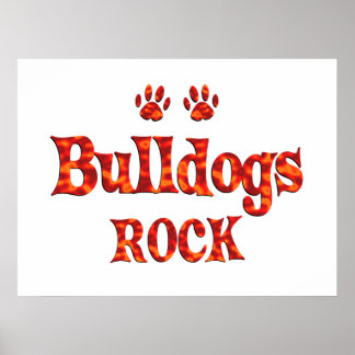Póster Bulldogs Rock