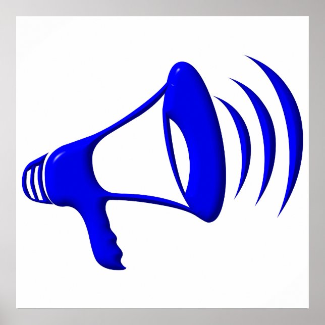 Póster Bullhorn - Añade tus propias palabras (Frente)