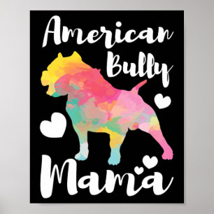 Póster Bully Mama Bulldog Owner Mom
