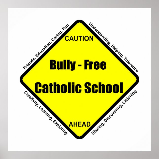 Póster Bully - Poster escolar católico libre (Frente)