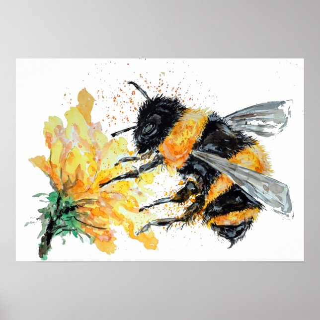 Póster Bumble Abeja Polen (Frente)