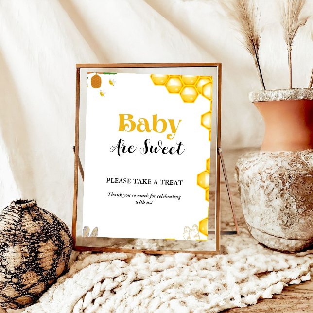 Póster Bumble Bee board baby ducha Favor signo (Subido por el creador)