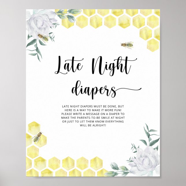 Póster Bumble Bee \ Juego de pañales nocturnos (Frente)