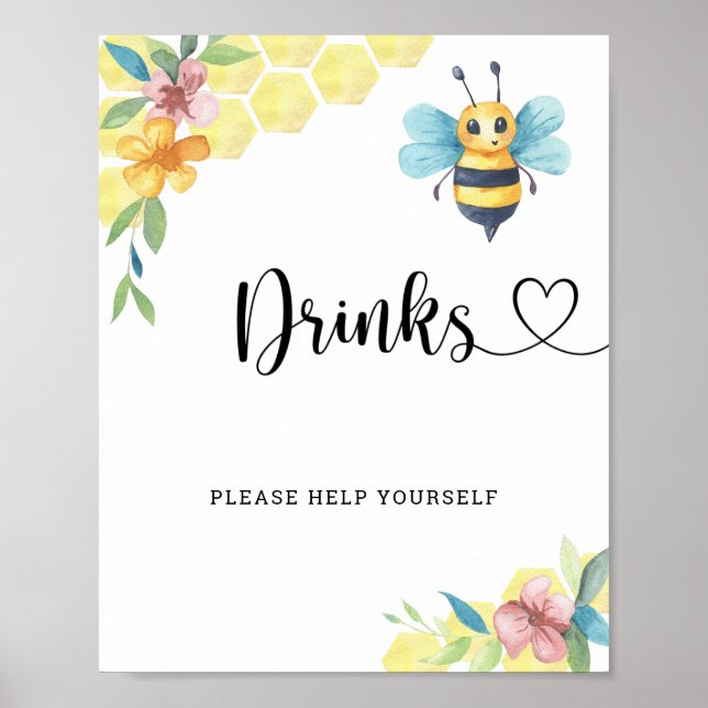 Póster Bumble Bee - Las bebidas te ayudan (Frente)