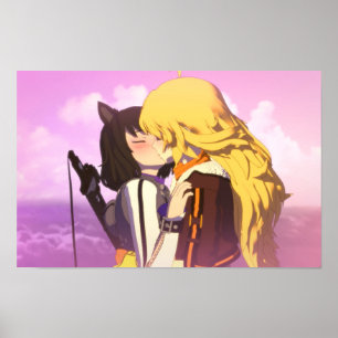 Póster Bumbleby Kiss Yang Xiao Long y Blake Belladonna