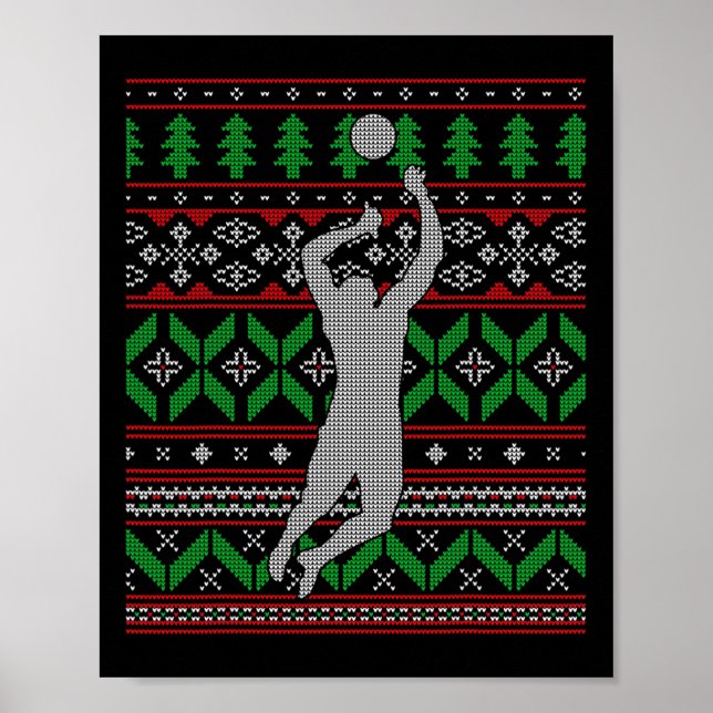 Póster Bump de voleibol - Happ escolar de Spike College (Frente)