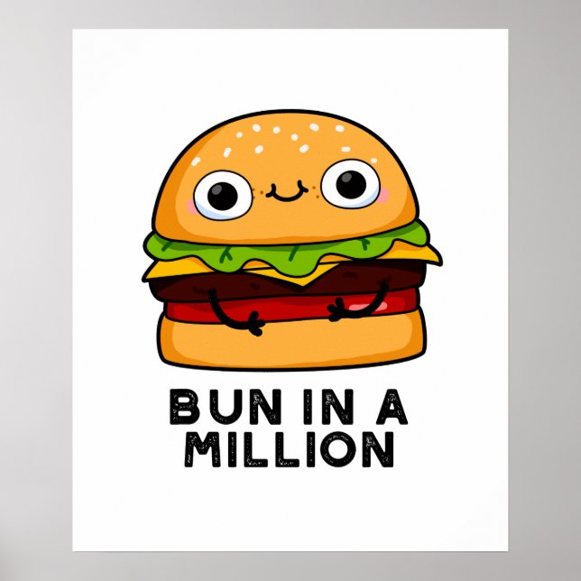 Póster Bun En Un Millón De Burger Burger Pun (Frente)