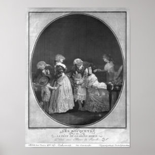 Póster Bunches of flowers or celebrating grandmother