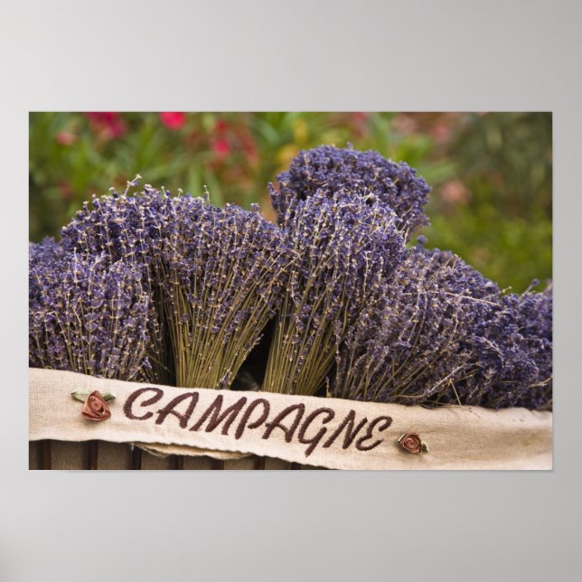 Póster Bunches of lavender for sale, Vence, Provence, (Frente)