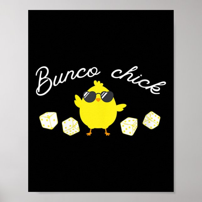 Póster Bunco Chick Easter Spring Bunco Dice (Frente)