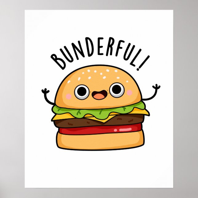 Póster Bunderny Burger Bun Pun (Frente)