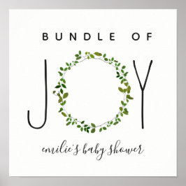 Póster Bundle De Joy Green Wreath Baby Shower