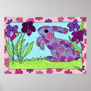 Póster Bungalow morado