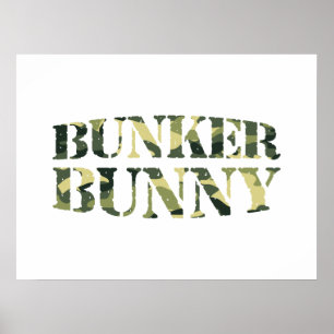 PÓSTER BUNKER BUNNY CAMO / CAMOUFLAJE