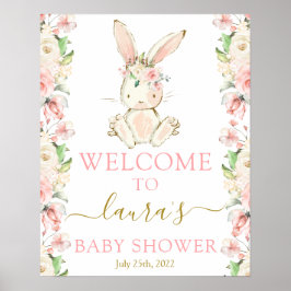 Póster Bunny Chica de bienvenida