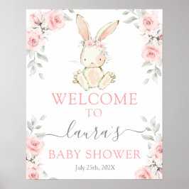 Póster Bunny Chica de bienvenida