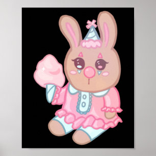 Póster Bunny Clown Pegatina