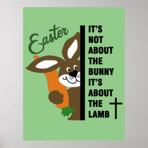 Póster Bunny cristiano de Pascua