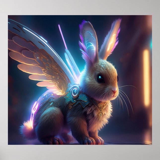 Póster Bunny espacial (Frente)