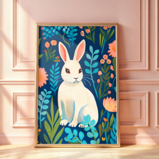 Póster Bunny Floral (Subido por el creador)