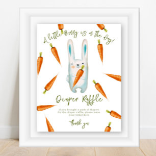 Póster Bunny - Juego de Diaper Raffle