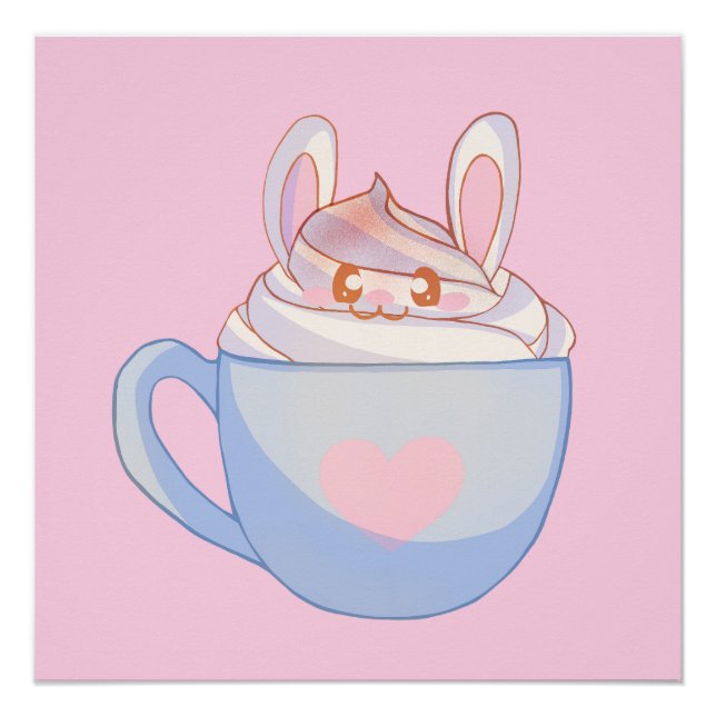 Póster Bunny Latte Con Canela (Anverso)