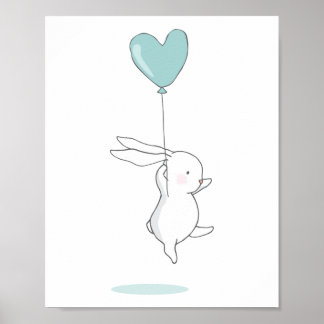 Póster Bunny toma vuelo