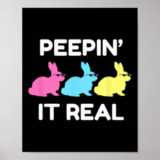Póster Bunnyin' It Real Happy Easter Bunnies Lover Friend